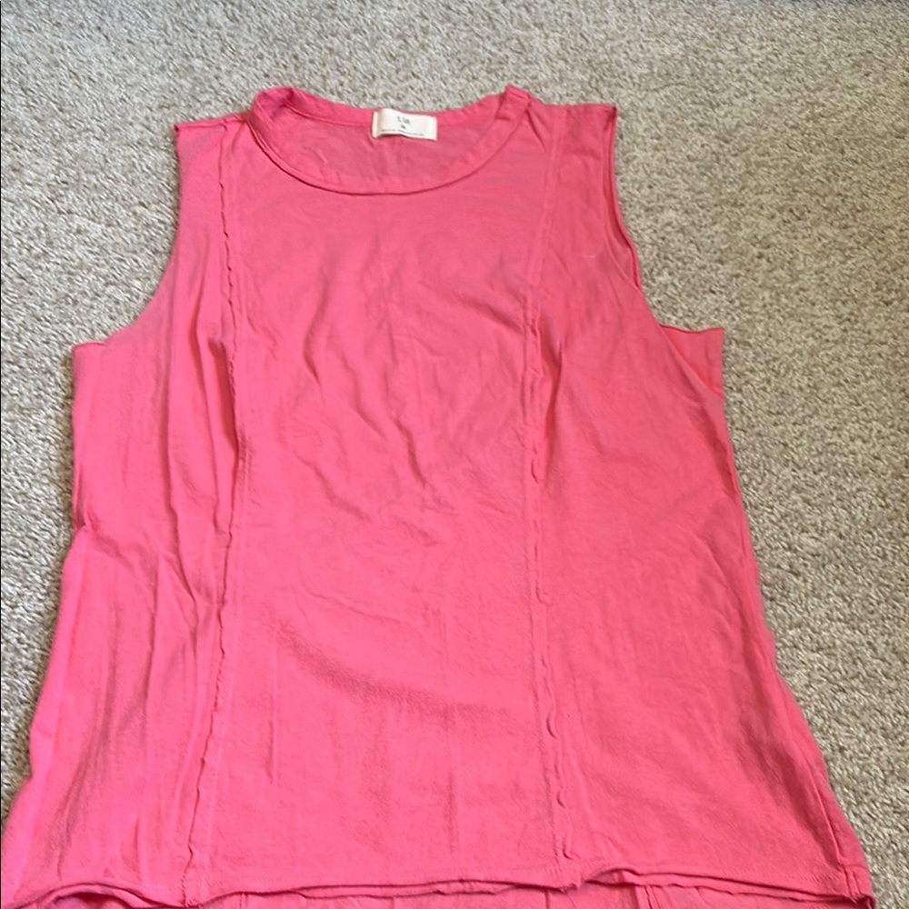 Women's Pink Sleeveless Top